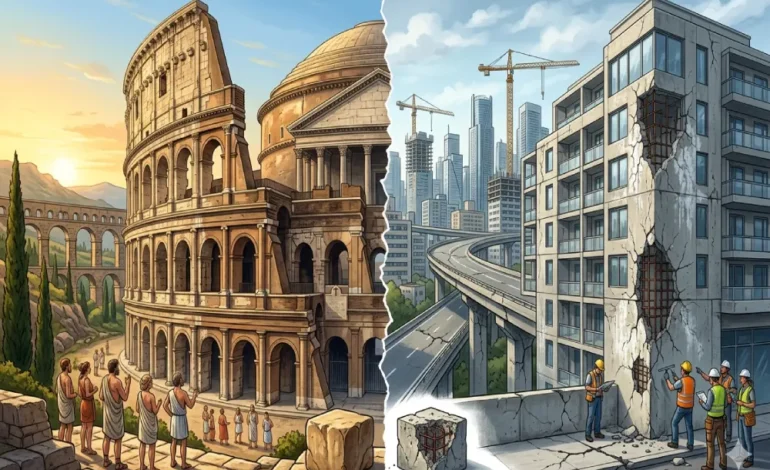 the eternal stone vs. the fragile concrete: why modern buildings can’t compete with ancient wonders