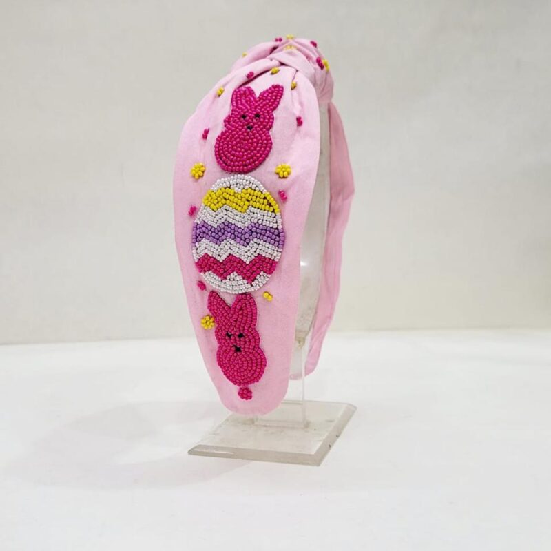 Pink Headband with Pink Rabbit and Colorful Ball