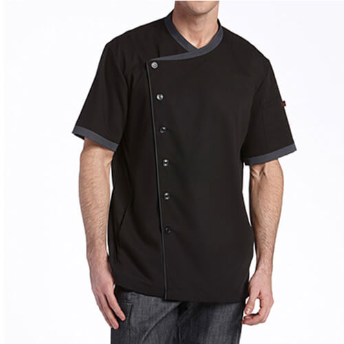 Black 3/4 Sleeve Chef Coat