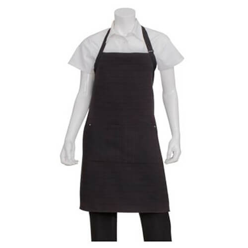 Plain Cotton Black Bib Aprons